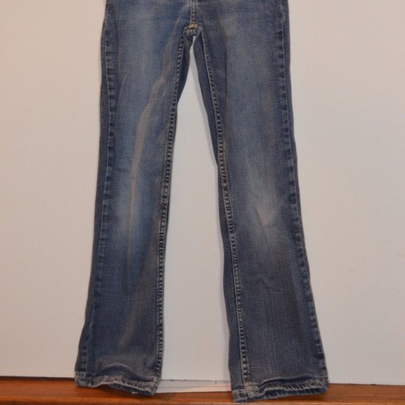 Arizona the Original EAN Co. BootCut Flare Bottoms Slim Girls Blue Jeans 8 - Picture 3 of 7